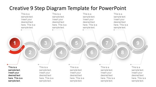 PowerPoint Timeline Material Design
