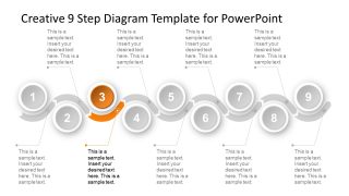 9 Segments of PowerPoint Timeline