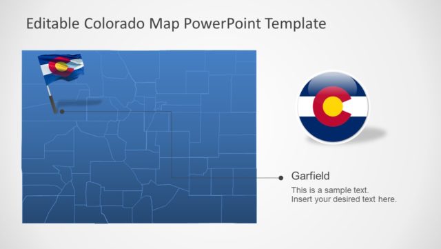 PowerPoint Editable Colorado Map - SlideModel