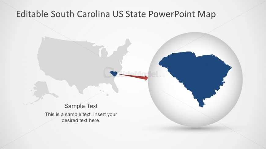 Highlight South Carolina in US Map