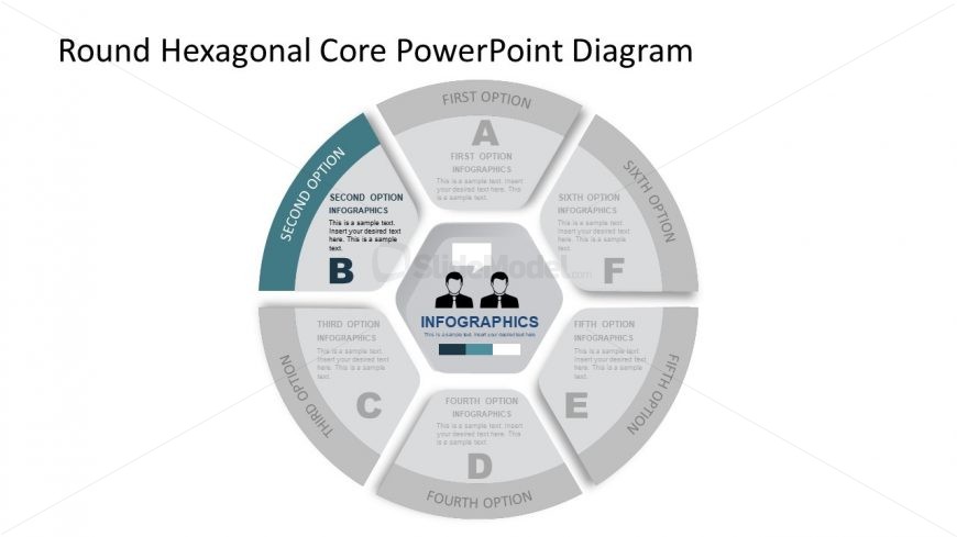 Hexagonal Center of PowerPoint