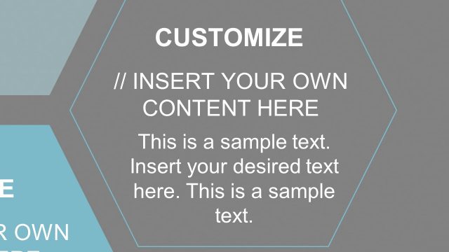 Editable Zoom Hexagonal Units PowerPoint