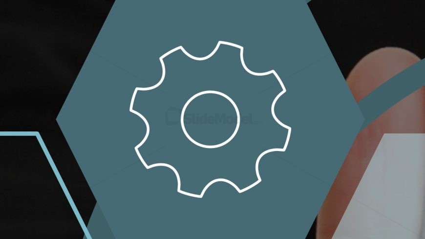 Template of Gear Icon in Business PPT