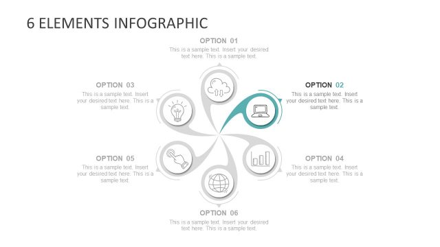 Presentation of Infographic Twirl Segments