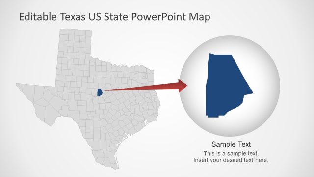Zoom in County of Texas State PPT