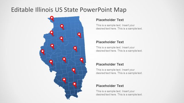 Illinois US State PowerPoint Map