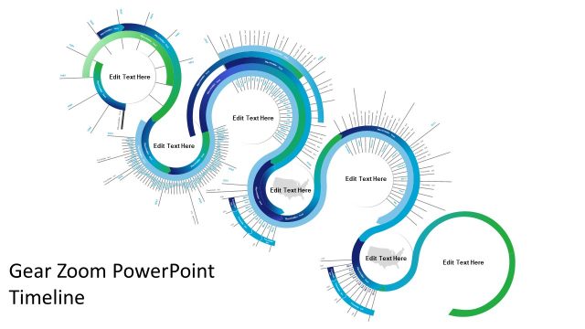 Gear Zoom PowerPoint Timeline