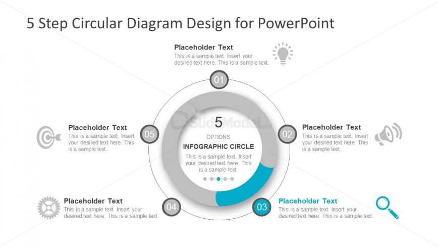 Infographic Circular 5 Step Template