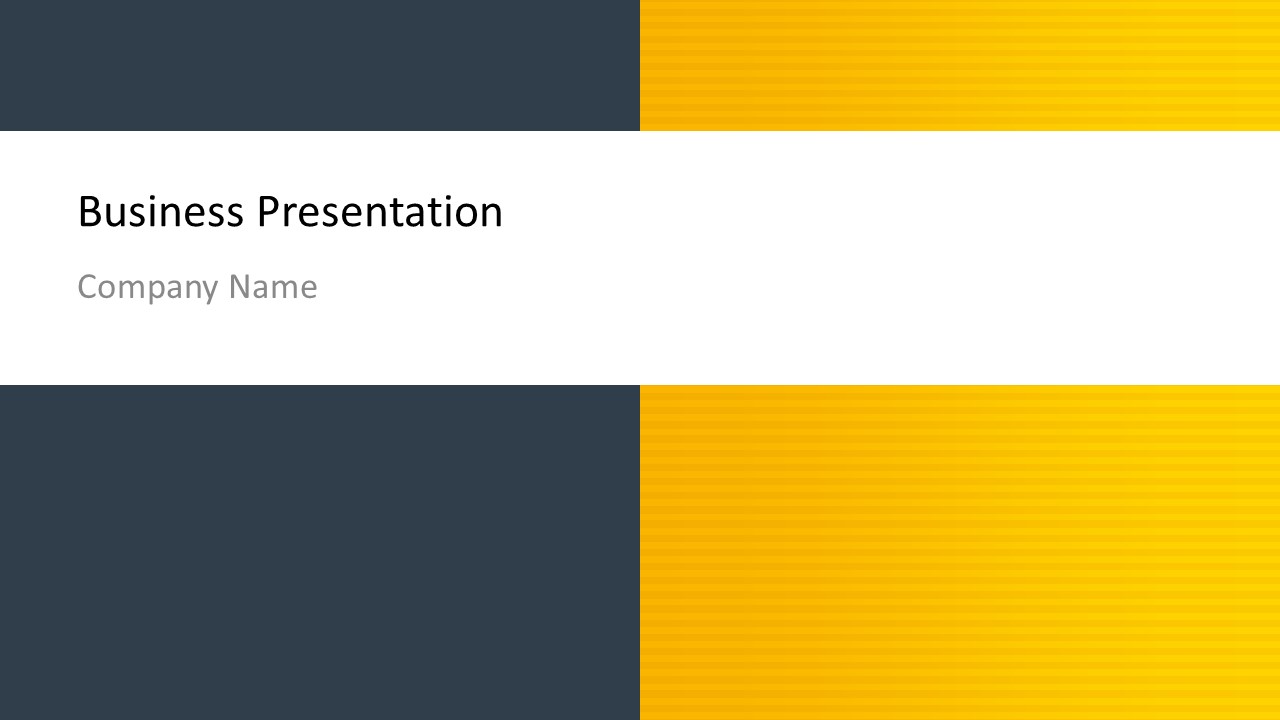 Business Yellow and Dark Blue PowerPoint Background - SlideModel