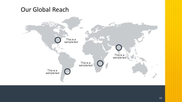 World Map Global Reach Template