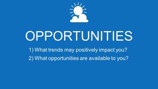 Opportunities in SWOT Analysis Slide