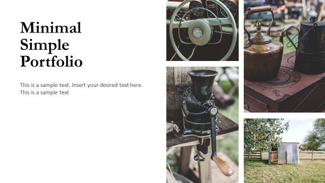 Collage Art Minimal Portfolio