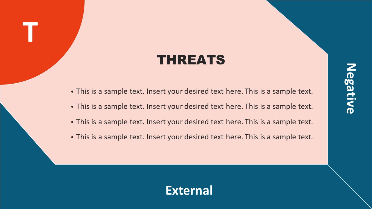 Threats Template in Flat SWOT Matrix