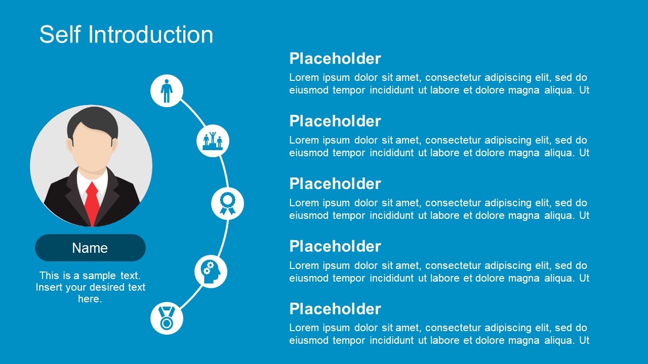 Creative Self Introduction Ppt Template Free Download Printable Form