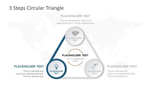 PowerPoint Diagram Template of Triangle
