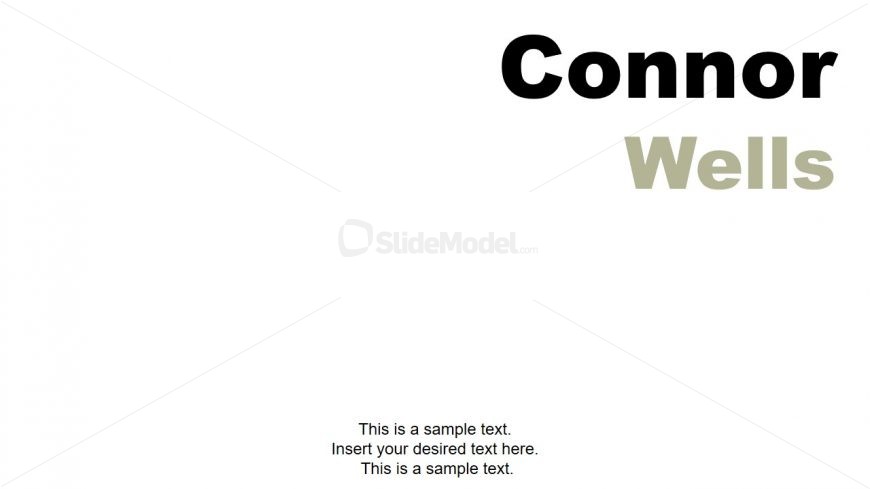 Slide With Text in Minimalist PowerPoint 