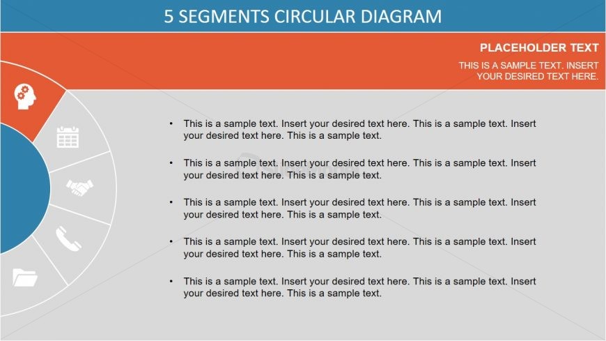 Colorful PowerPoint of Semi Circle 