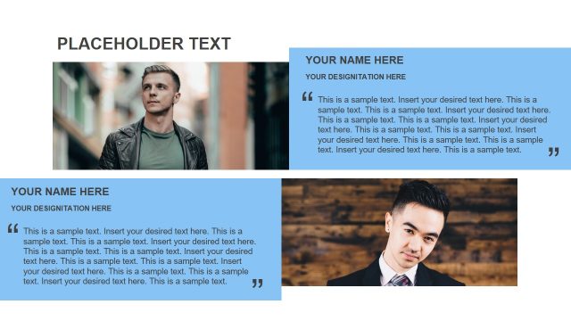 Segmented Placeholders Brochure Design PPT