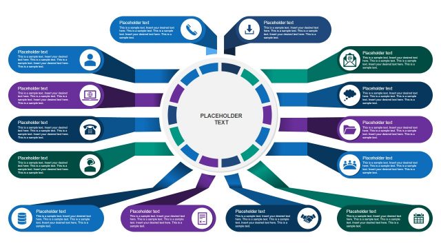 Multiple Inputs Infographic Process PowerPoint Templates