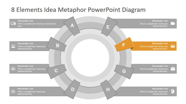 Comparison Style 8 Steps Diagram Template