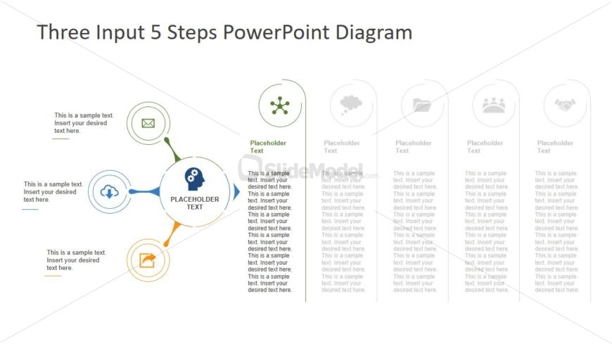 PPT Flat Infographic Process Diagram