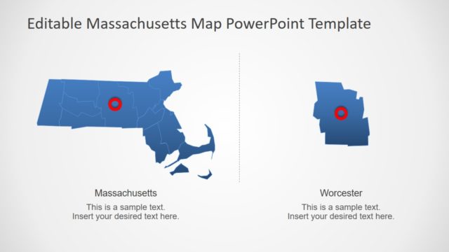 Massachusetts Editable PowerPoint Layout