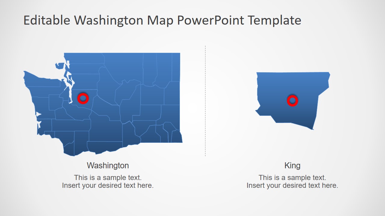 Zoom in Map PowerPoint