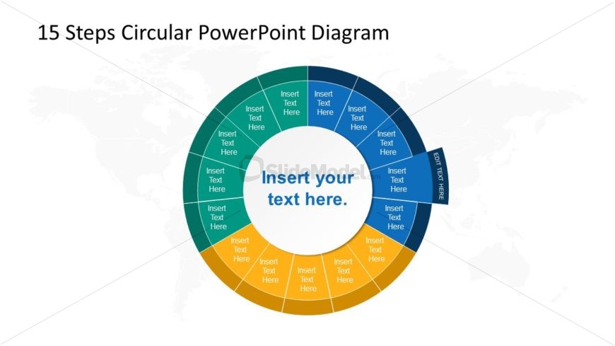 Step 4 Circular PowerPoint Diagram