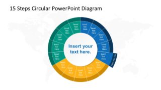 Step 5 Circular PowerPoint Diagram