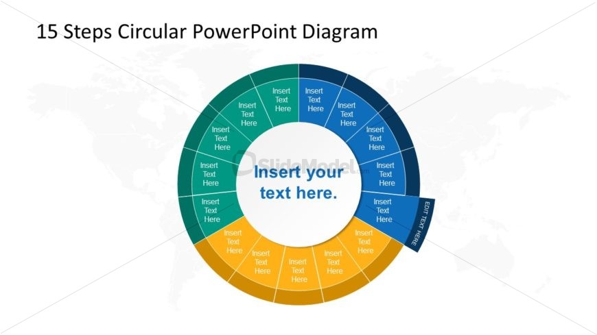 Step 5 Circular PowerPoint Diagram