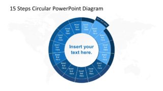 Step 2 in Circular Diagram for PowerPoint with 15 Steps