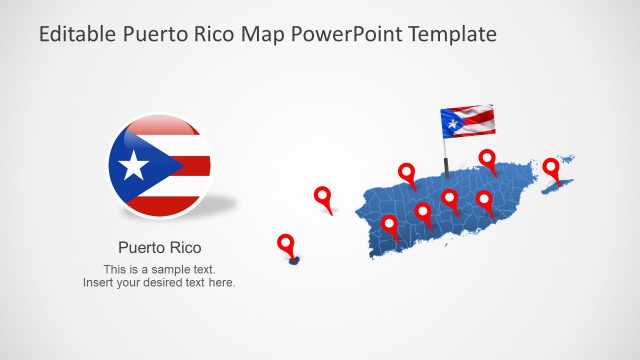 Editable Puerto Rico Map Template for PowerPoint