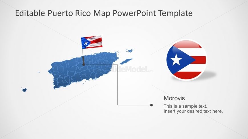 Puerto Rico Silhouette Map Ppt Slidemodel