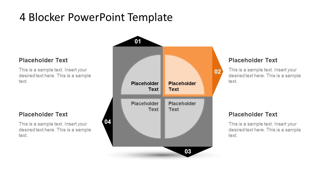4 Blocker PowerPoint Template SlideModel