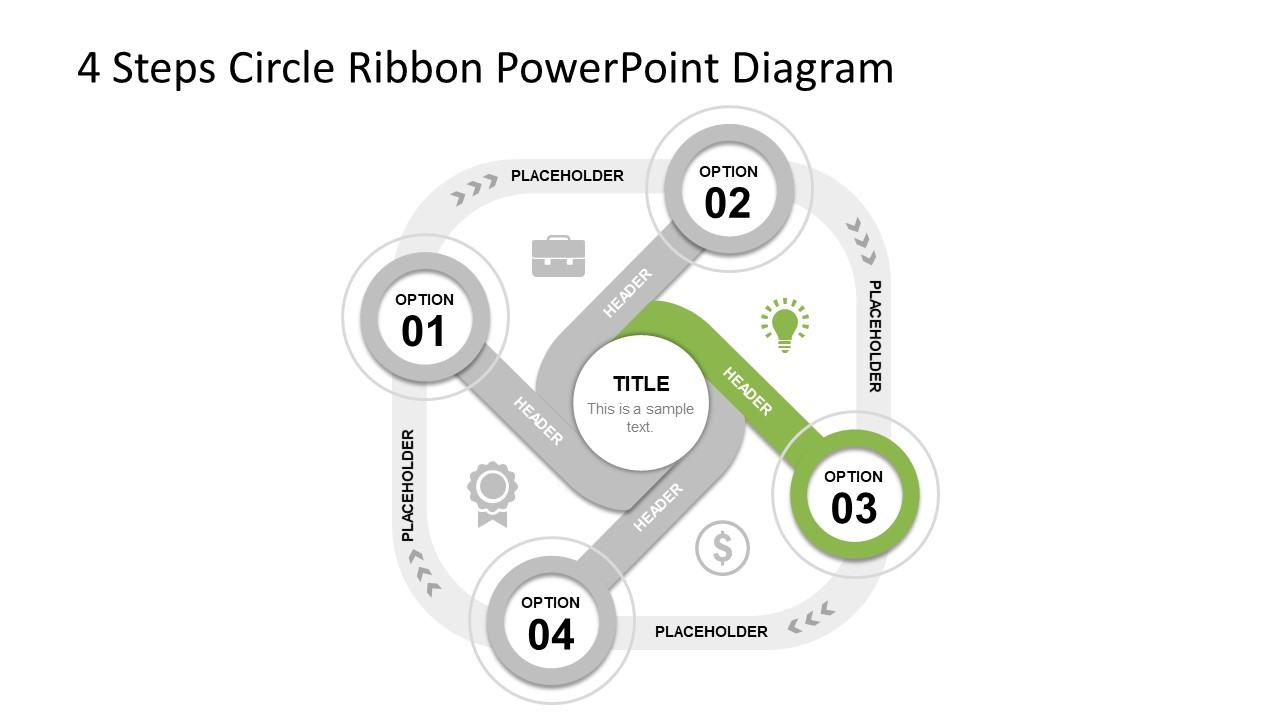 Slide 1 4 Ribbon Circle Diagram