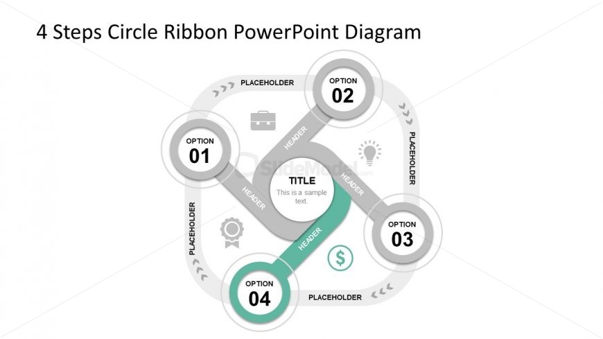 Slide 1 4 Ribbon Circle Diagram