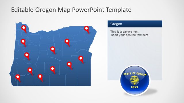 Counties of US State Oregon PPT
