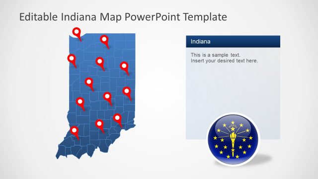 Editable Indiana and Counties PowerPoint