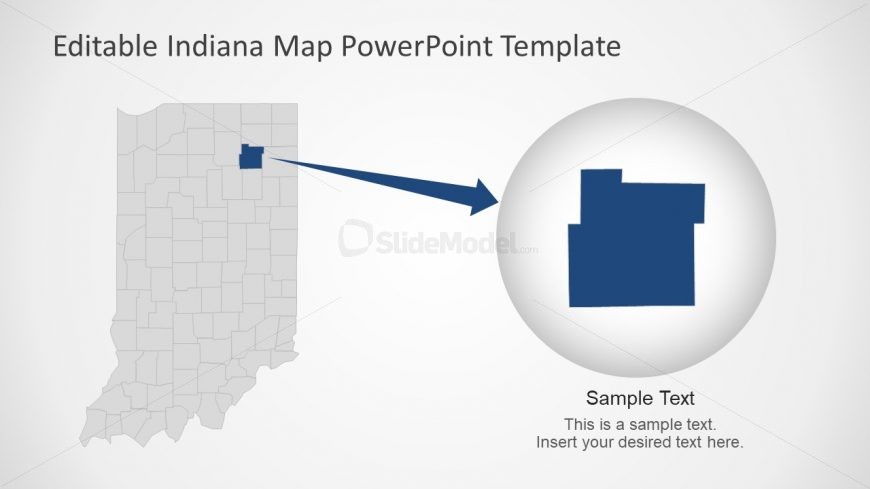 PPT Indiana Template with Counties