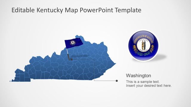 Kentucky Map United States PowerPoint