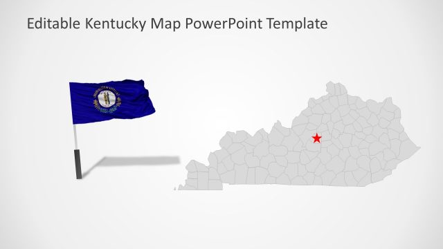 PowerPoint Map Template for Kentucky