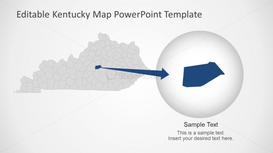 Zoom on Kentucky Counties PowerPoint