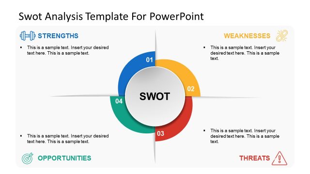 SWOT Analysis Template Helix Design For PowerPoint