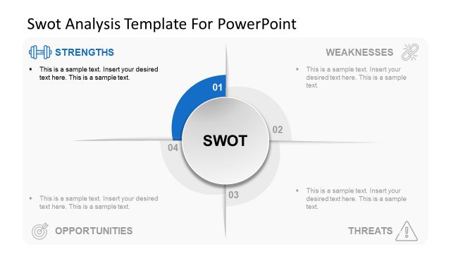 Strengths in Helix SWOT PowerPoint