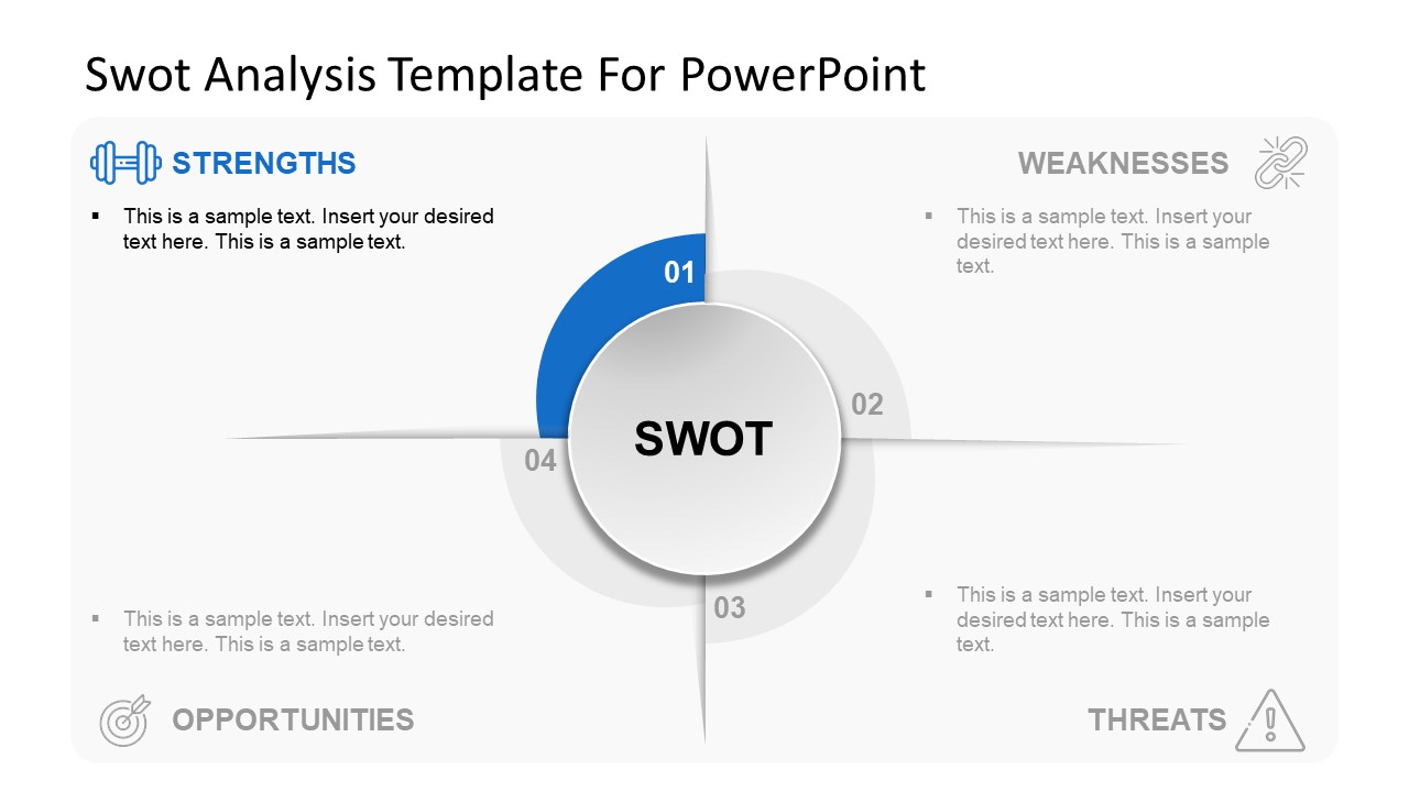 SWOT Analysis Slide of Strengths 