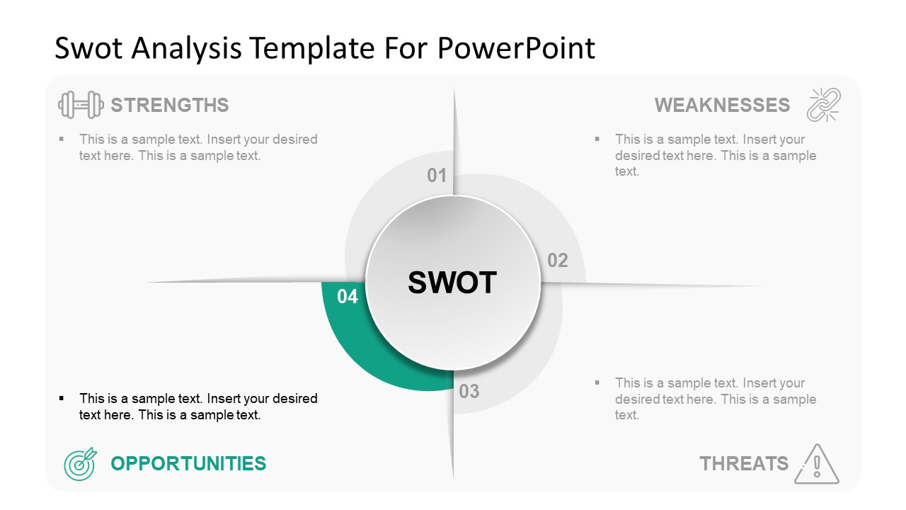 SWOT Analysis Slide of Threats 