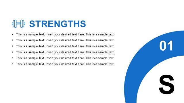SWOT Strengths PowerPoint Diagram