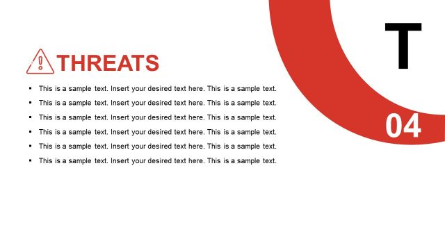 SWOT Threats PowerPoint Diagram