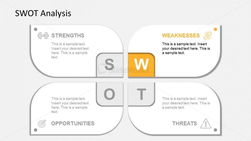 Slide of Weaknesses Infographic PowerPoint