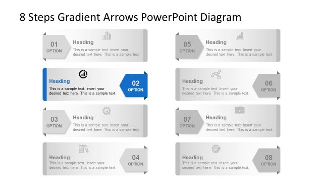 Step 2 Arrow PowerPoint Shapes